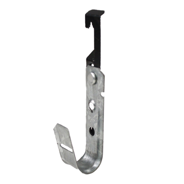 J-Hook. 3/4" Pre-Galvanized Steel w/ Wing, #12 to 1/4'' Rod - J2R Cabling Supplies
