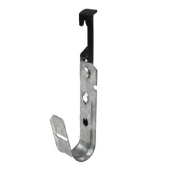 J-Hook. 3/4" Pre-Galvanized Steel w/ Wing, #12 to 1/4'' Rod