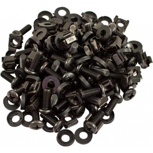 M6 Cage Nuts and Screws 50pc - J2R Cabling Supplies