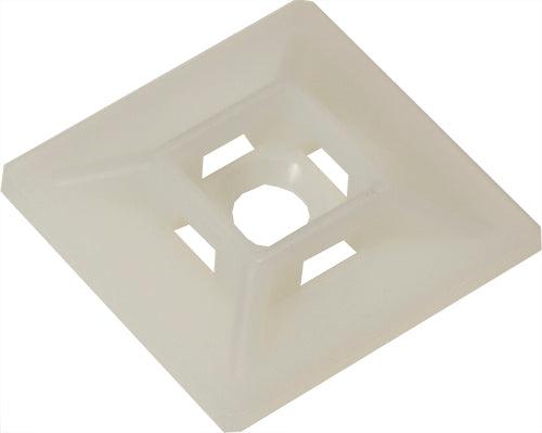 Mounting Base - White - 100 Pack - J2R Cabling Supplies