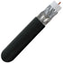RG6 Direct Burial Standard Shield Coaxial - 1000ft. - Black - J2R Cabling Supplies