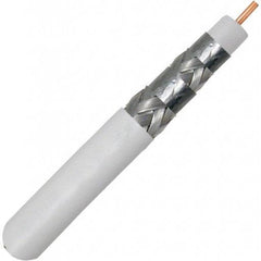 RG6 Plenum Rated Quad Shield Coaxial - 1000ft. - White