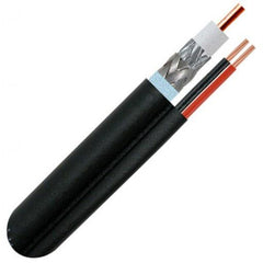 RG6 Siamese Standard Shield Coaxial - 1000ft. - Black
