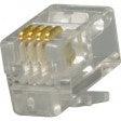 RJ22 Plug, 4 Position, 4 Conductor, For Handset - J2R Cabling Supplies