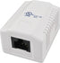 Surface Mount Box with 1 Cat5e Jack - J2R Cabling Supplies