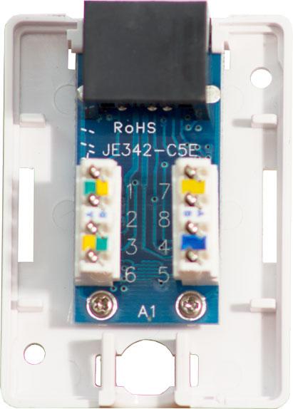 Surface Mount Box with 1 Cat5e Jack - J2R Cabling Supplies
