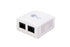 Surface Mount Box with 2 Cat5e Jacks - J2R Cabling Supplies