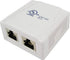 Surface Mount Box with 2 Cat6A Jack - J2R Cabling Supplies