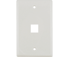 Wall Plate 1 Port - Almond