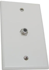 Wall Plate with 1 F81 Coax connector
