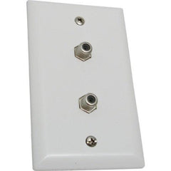 Wall Plate with 2 F81 Coax connector