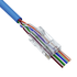 CAT5e RJ45 Feed Through Modular Plug - 100 Pack - J2R Cabling Supplies 