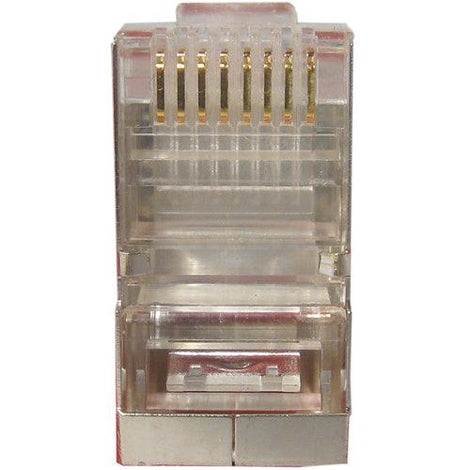 CAT5e Shielded RJ45 Modular Plug - 100 Pack - J2R Cabling Supplies 