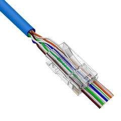 CAT6 RJ45 Feed Through Modular Plug - 100 Pack