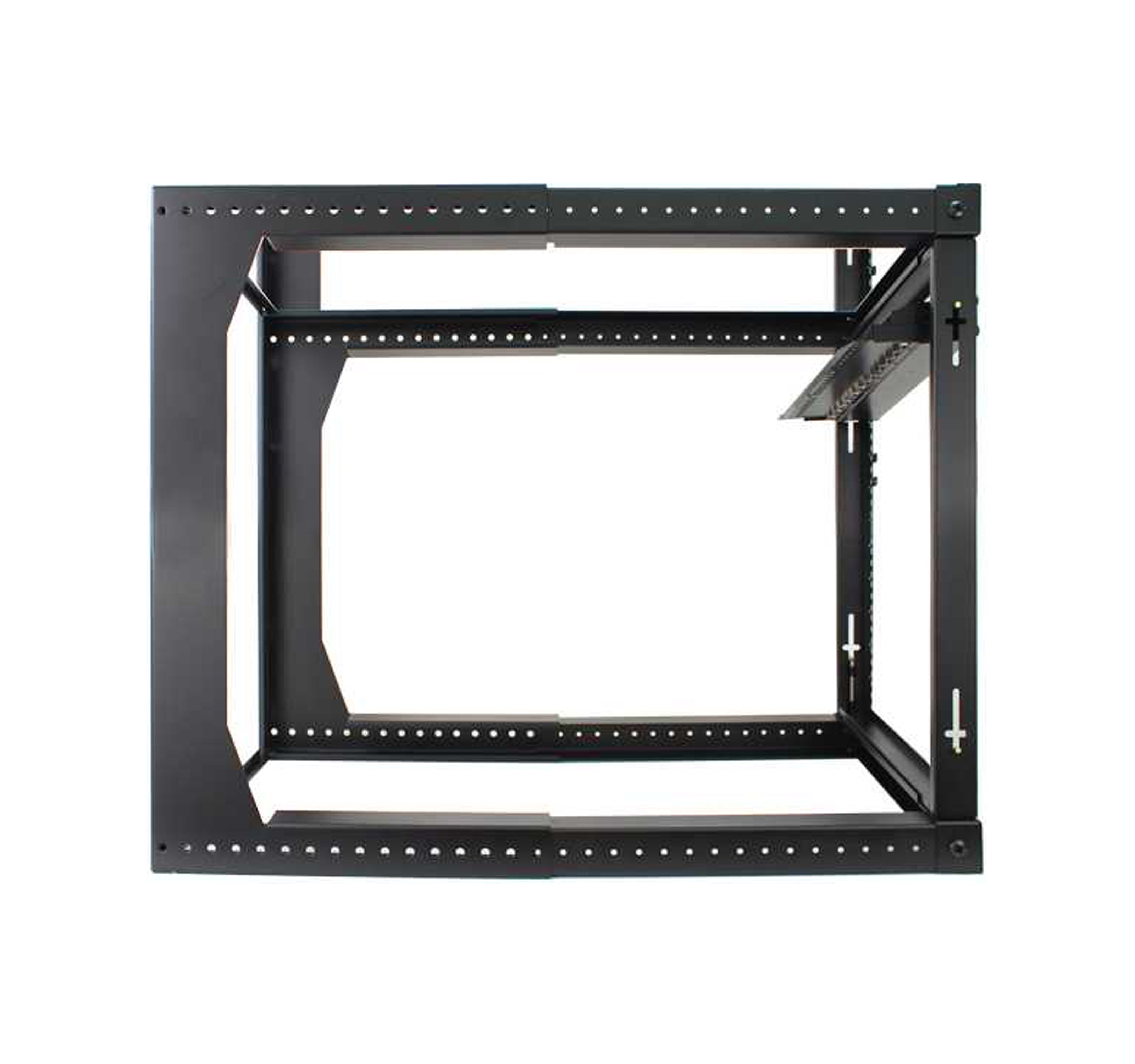 12U Open Wall Mount Frame Rack with Hinge - Open Box | J2R Cabling Supplies