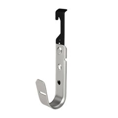 J-Hook. 3/4" Pre-Galvanized Steel w/ Wing, #12 to 1/4'' Rod