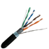 CAT5E Shielded Direct Burial Outdoor Cable 100ft. Increments - Black - J2R Cabling Supplies 
