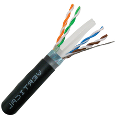 CAT6A Shielded Direct Burial Outdoor Cable - 100ft. Increments