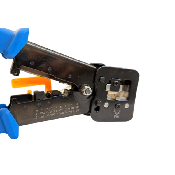 Crimper for Feed Through RJ45 Modular Plugs - J2R Cabling Supplies 