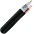 RG6 Siamese Standard Shield Coaxial - 1000ft. - Black - J2R Cabling Supplies 