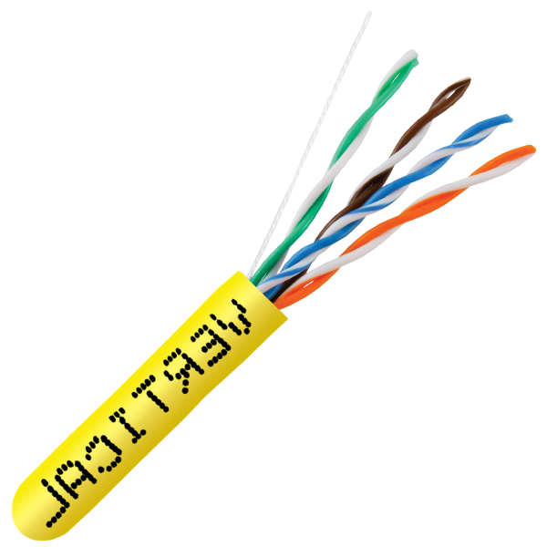 🦅 CAT6 550MHz Plenum Rated Cable - Made in USA - 1000ft. - J2R Cabling Supplies 