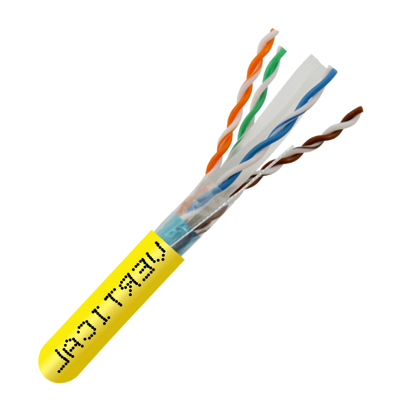 CAT6 Shielded 550Mhz Plenum Rated Bulk Cable - J2R Cabling Supplies 