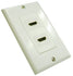 HDMI 2 Port Wall Plate - White - J2R Cabling Supplies 