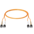 ST-ST MultiMode Duplex Fiber Patch Cable - J2R Cabling Supplies 