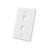 2 Port Wall Plate - J2R Cabling Supplies 