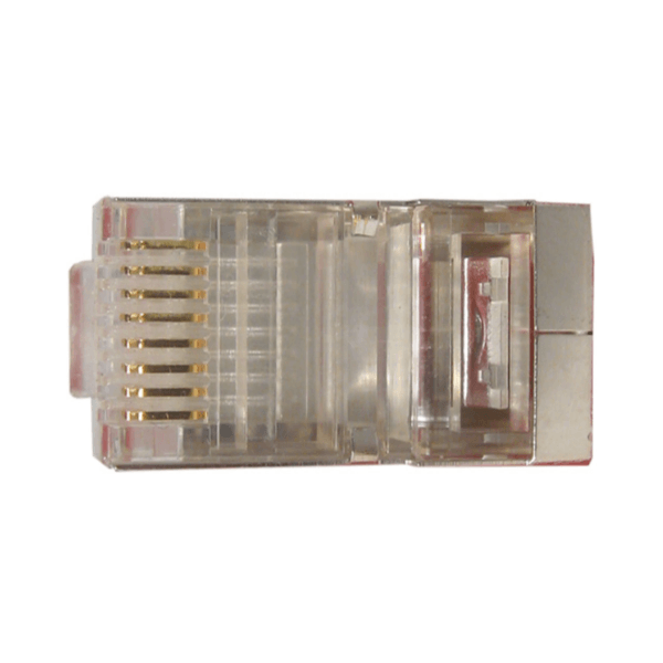 CAT5e Shielded RJ45 Modular Plug - 100 Pack - J2R Cabling Supplies 