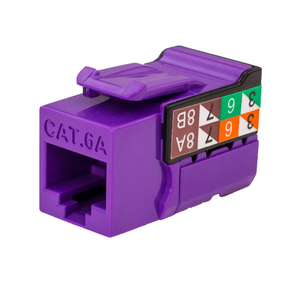CAT6A Keystone Jack V-MAX Series - J2R Cabling Supplies 