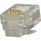 RJ11 Plug, 6 Position, 4 Conductor - 100 Pack - J2R Cabling Supplies 