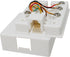 RJ12 6 Conductor Two Piece Construction Comes in Ivory and White. Double Sided Tape and Screws Included- J2R Cabling Supplies