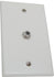 Wall Plate with 1 F81 Coax connector - J2R Cabling Supplies 