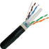 CAT6 550MHz Shielded Direct Burial Outdoor Cable 1000ft. Dual Jacket - Black - J2R Cabling Supplies 
