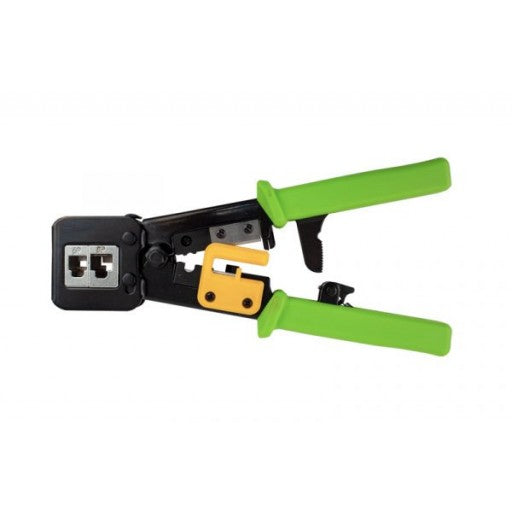 Crimper for Feed Through CAT6A Shielded RJ45 Modular Plugs - J2R Cabling Supplies 