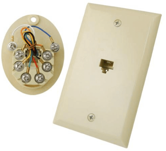 1 Port RJ45 Wall Plate - J2R Cabling Supplies 