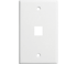 1 Port Wall Plate - J2R Cabling Supplies 