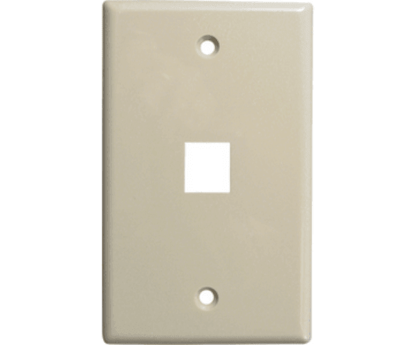 1 Port Wall Plate - J2R Cabling Supplies 