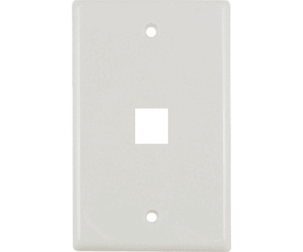 1 Port Wall Plate - J2R Cabling Supplies 