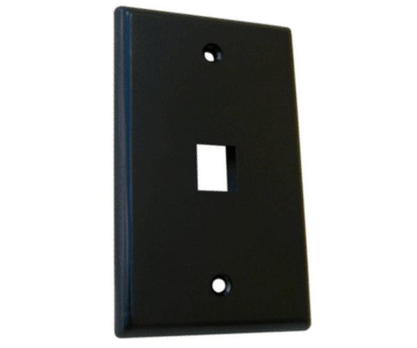 1 Port Wall Plate - J2R Cabling Supplies 