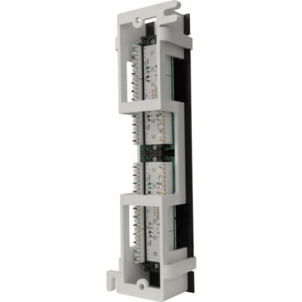 12 Ports CAT6 Mini Patch Panel - J2R Cabling Supplies 