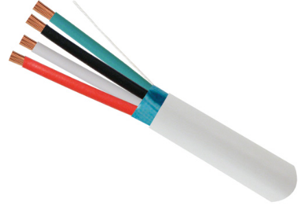 22AWG, 4 Conductor Stranded, Shielded - J2R Cabling Supplies 