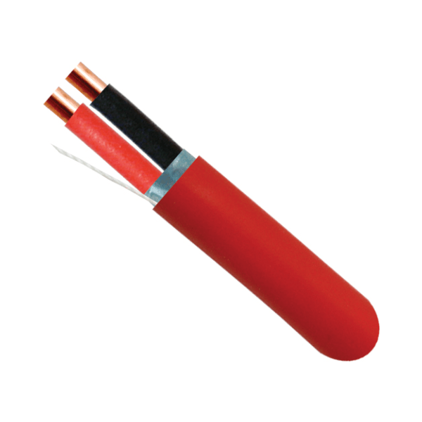 14AWG 2 Conductor Shielded Fire Alarm Cable Plenum (FPLP) - J2R Cabling Supplies 