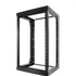 16U Open Wall Mount Frame Rack with Hinge. Swings Out. Includes M6 screws and cage nuts. Adjustable depth from 18" to 30"