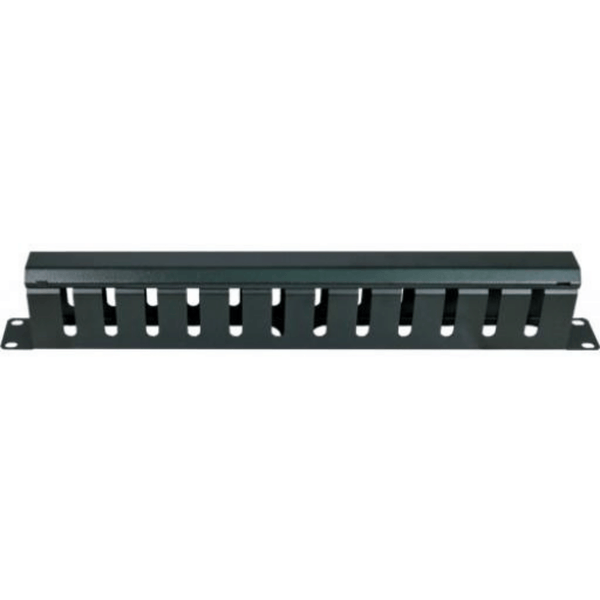 Durable black powder coated finish Brackets accomodate 19″ patch panels Accepts 10/24 or 12/32 screws Mounts on any standard 19″ rack or wall mount