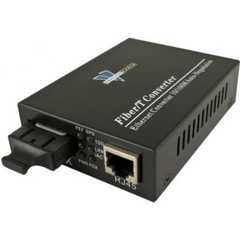20Km 10/100Base-TX/FX Bridge Single-Mode Media Converter SC Connector