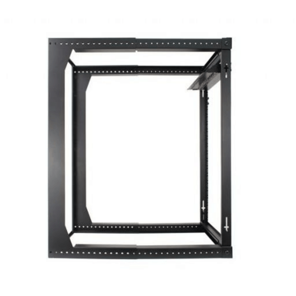 20U Open Wall Mount Frame Rack with Hinge - Open Box - J2R Cabling Supplies 