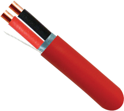 16AWG 2 Conductor Shielded Fire Alarm Cable Plenum (FPLP) - J2R Cabling Supplies