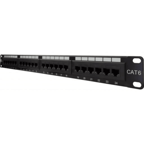 24 Port CAT6 Patch Panel - J2R Cabling Supplies 